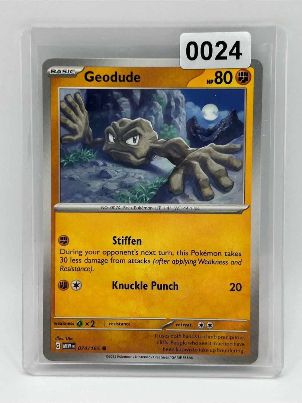 Geodude Pokémon Card